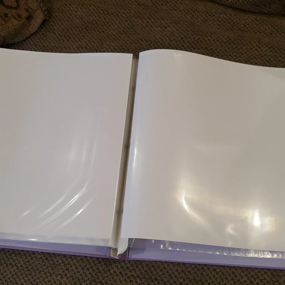 12x12 Purple Scrapbook With Photo Window 10 Pages Top Load